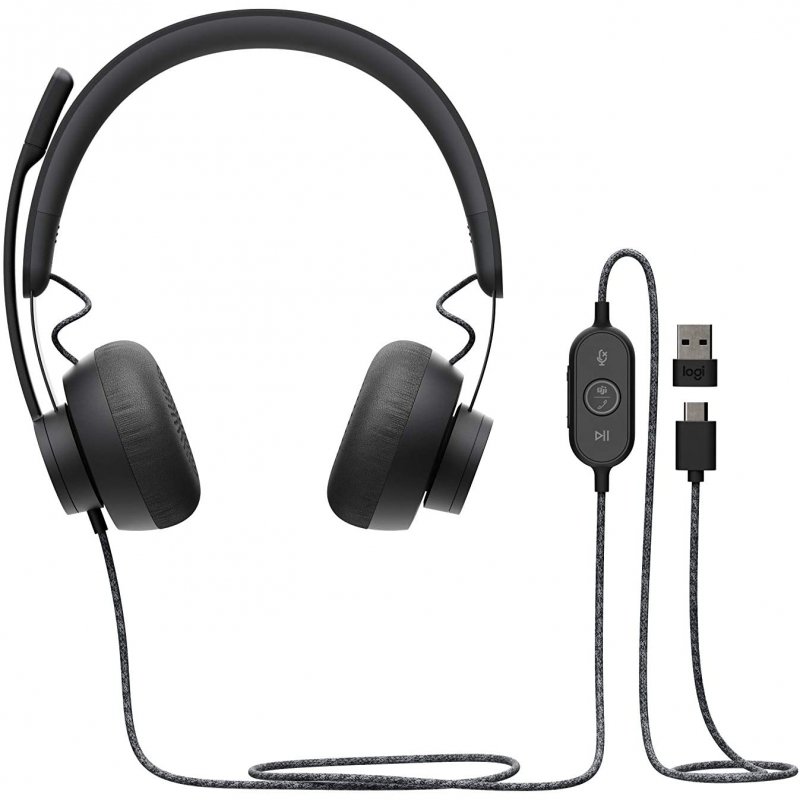 Thumbnail 3 de Logitech Zone Wired MS Teams: Auriculares USB con micrófono para entornos laborales