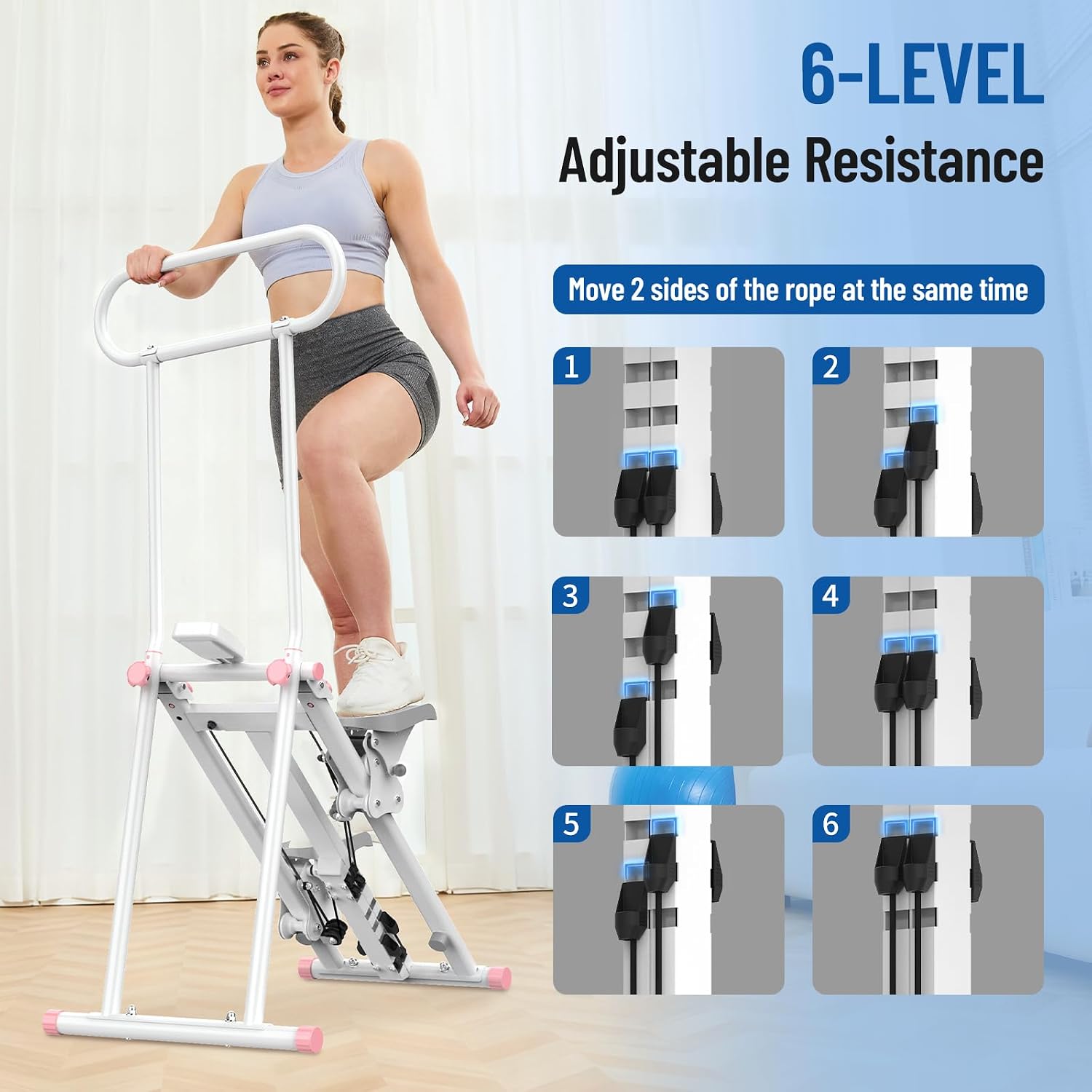 Detalle de HXD-ERGO Stair Stepper 6-Level Resistance Climber