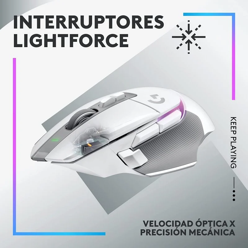 Detalle 2 de Logitech G G502 X Plus Wireless Gaming Mouse RGB 25600 DPI