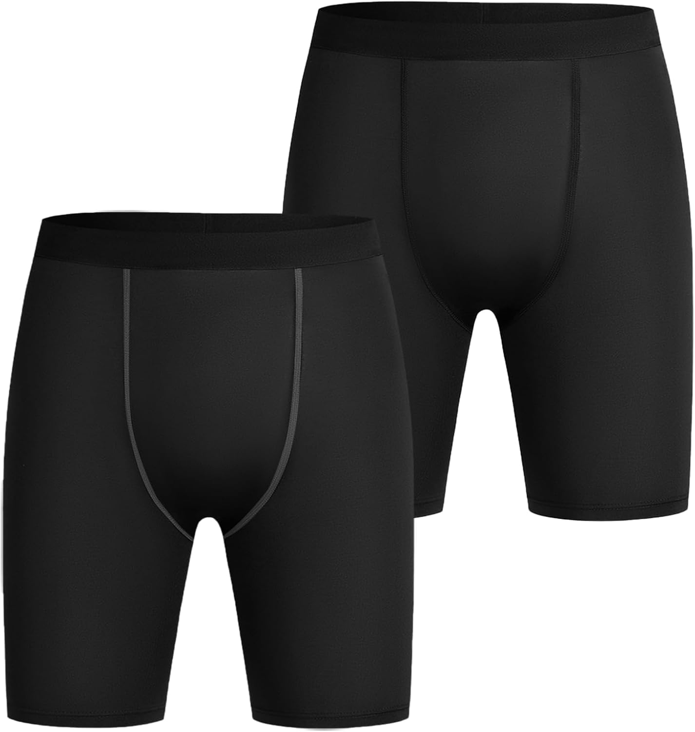 Detalle de AUYAO compressieshorts voor heren, set van 2, ademend en sneldrogend