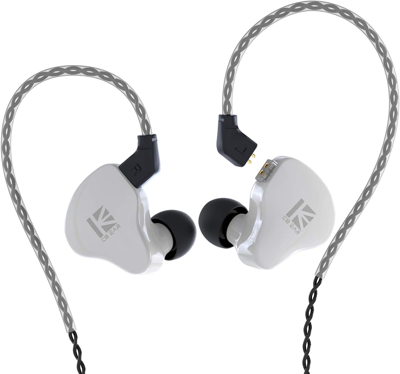 Detalle de YINYOO KBEAR KS1 Wired In-Ear Monitor Bass Earbuds (Detachable Cable)