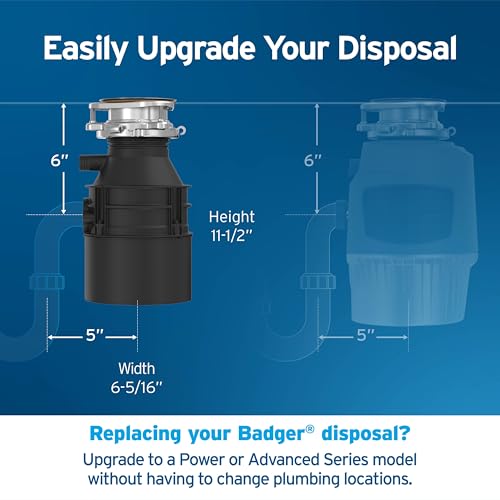 Thumbnail 7 de InSinkErator Badger 5 Garbage Disposal with Power Cord: 1/2 HP, Continuous Feed