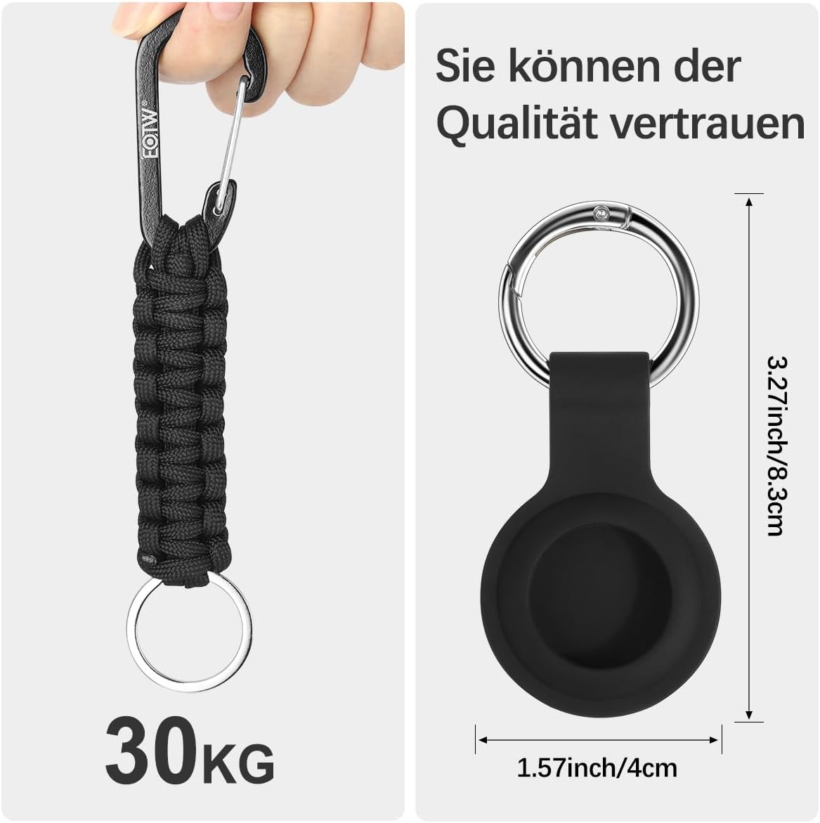 Thumbnail 5 de EOTW Paracord Schlüsselanhänger mit Karabiner 6,1 Zoll