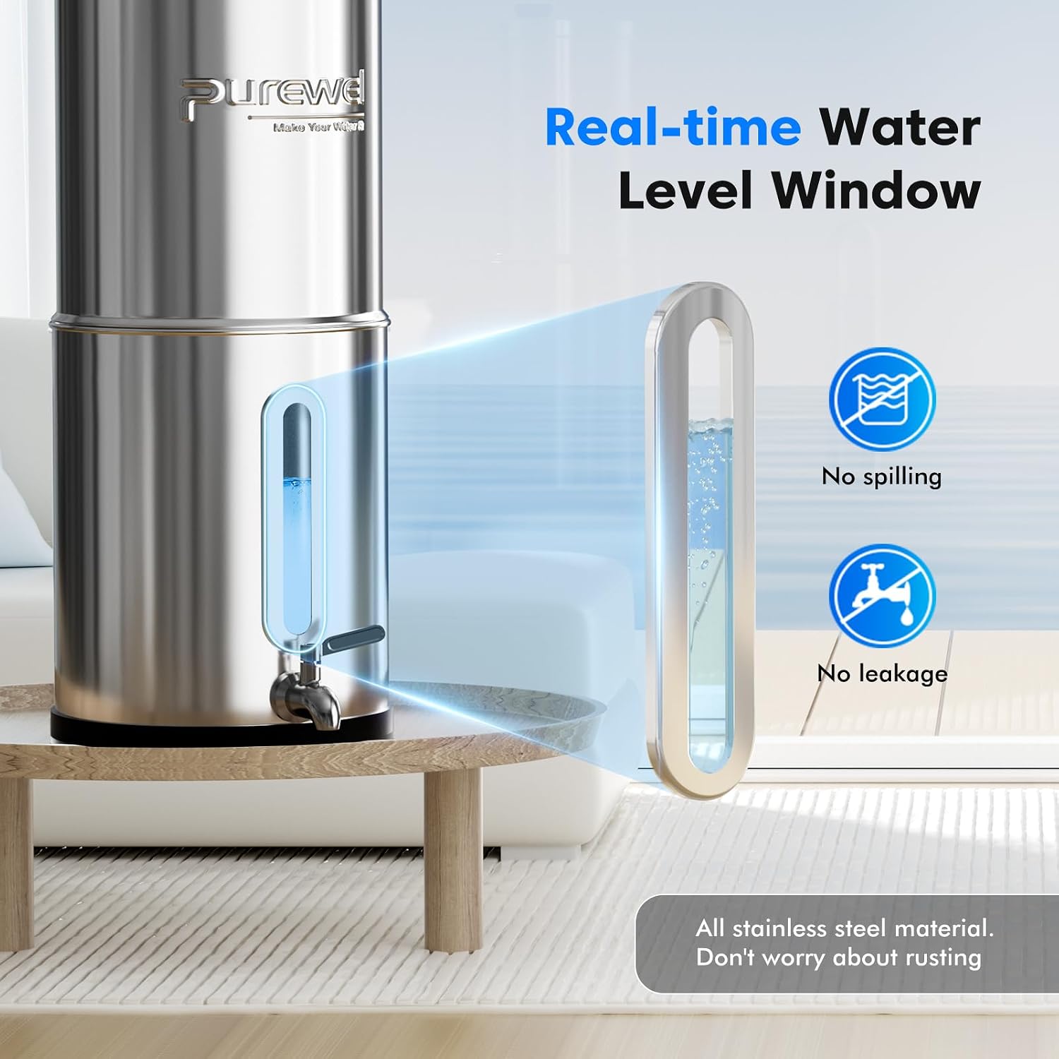 Thumbnail 5 de Purewell 5.7L gravity water filter system 💧