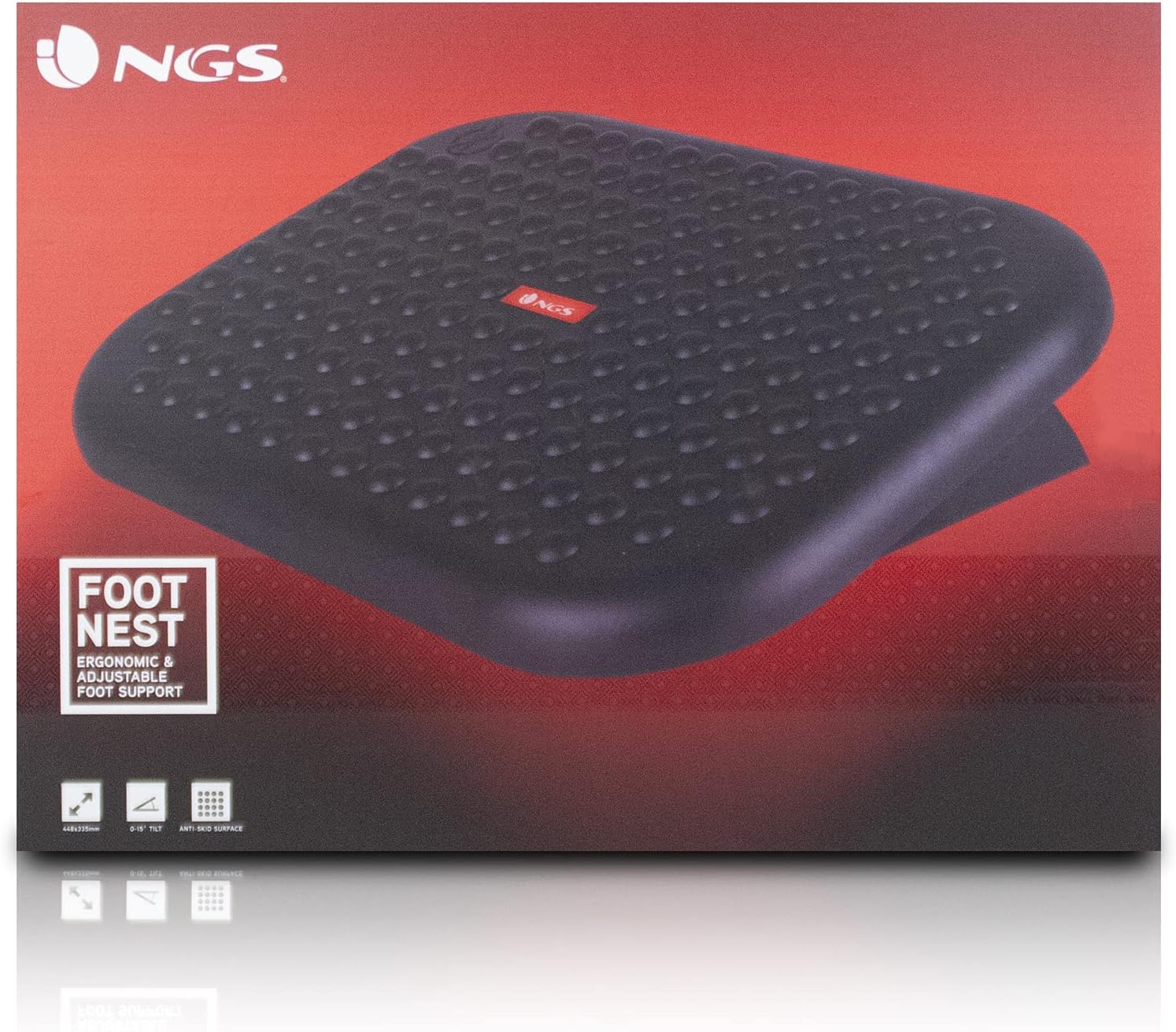Thumbnail 5 de NGS FOOTNEST, Reposapiés Ergonómico Regulable, Oficina🦶