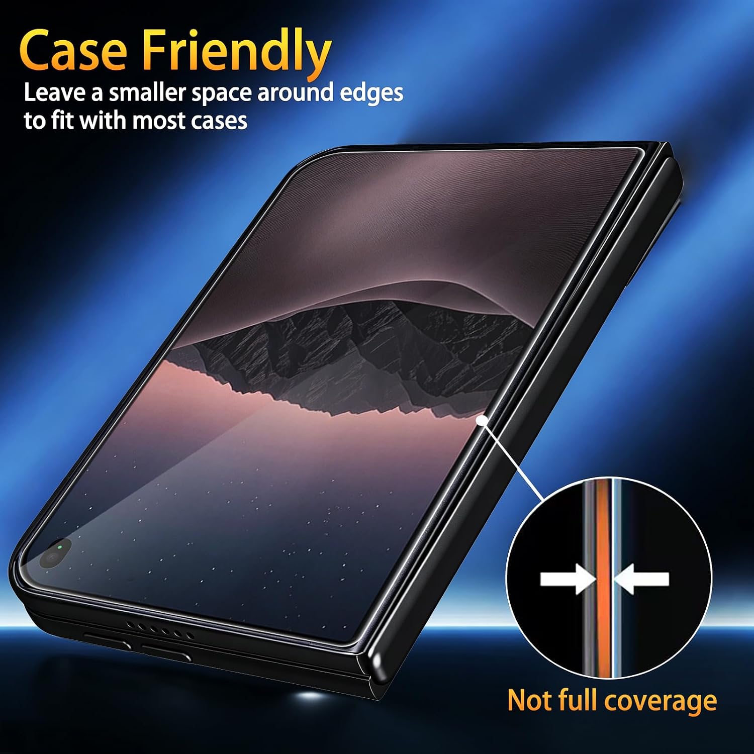 Detalle de SiHPuoy iPhone Duo Screen Protector, 9H+ Tempered Glass, Camera Lens Covers