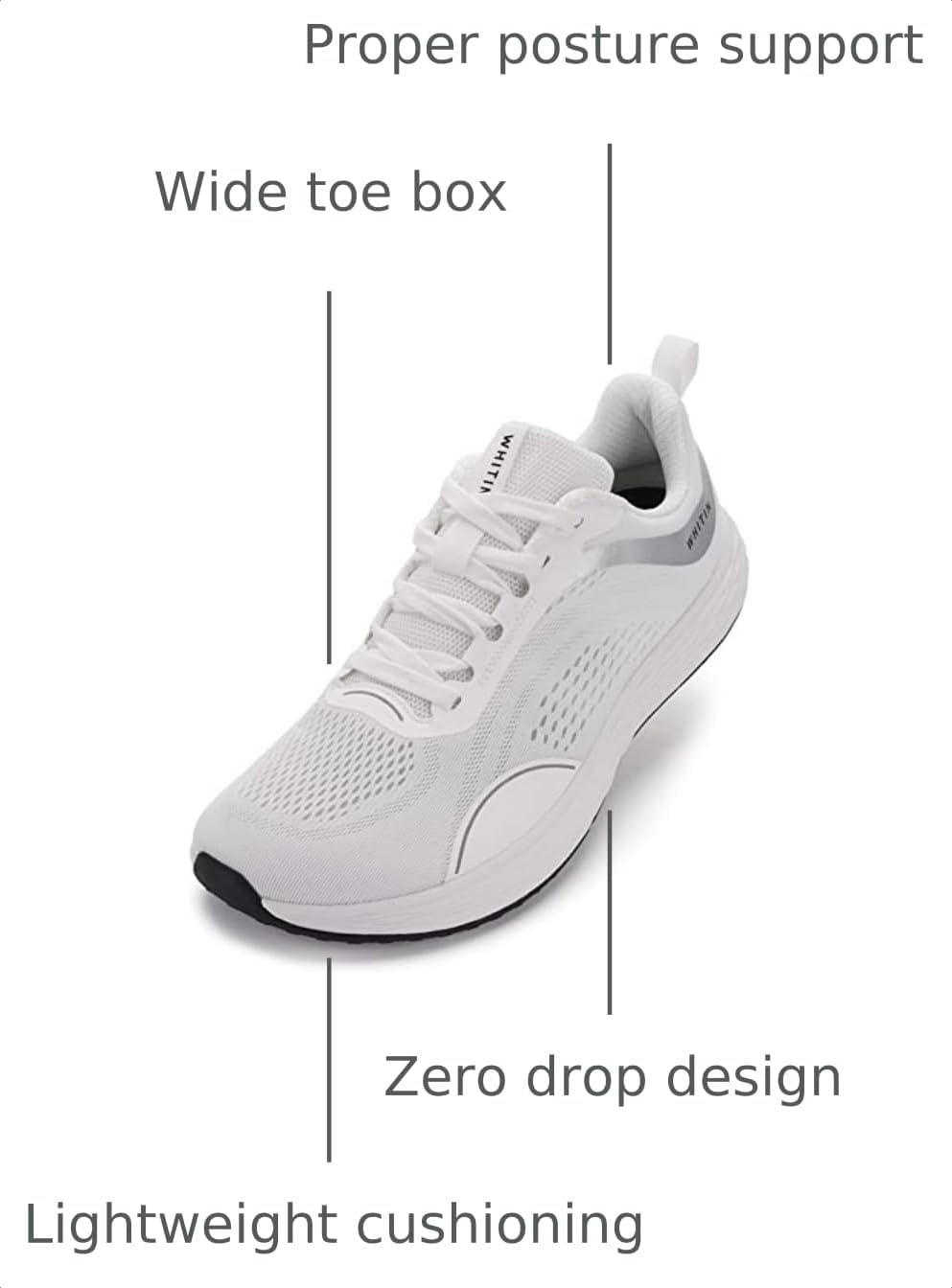 Detalle de WHITIN Men’s Zero Drop Running Shoes with Wide Toe Box