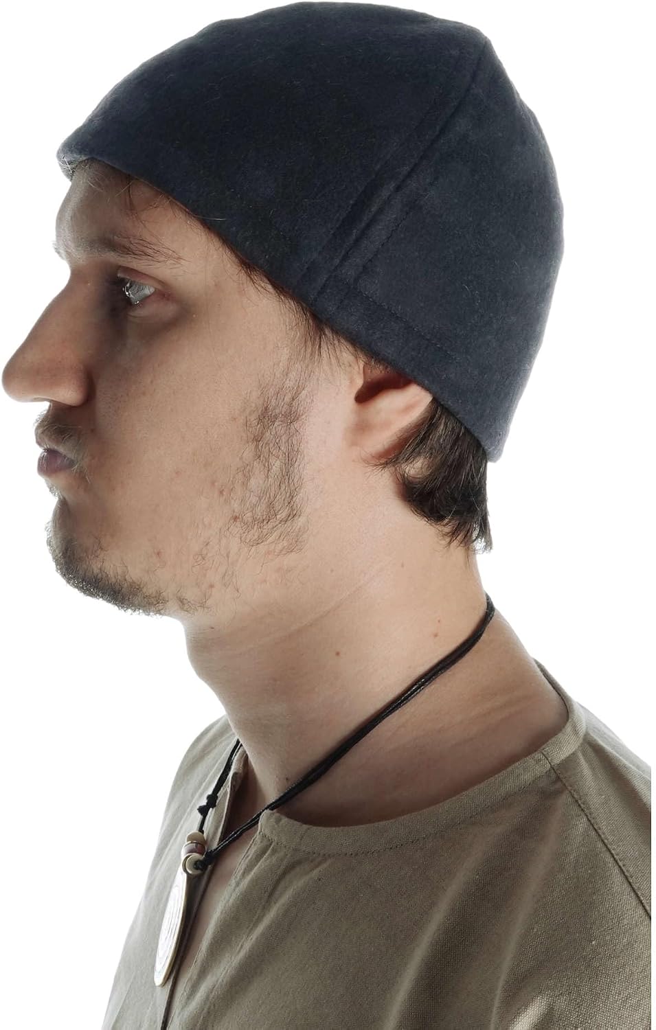 Detalle de HEMAD Medieval Viking Cap, wool-felt blend, sizes M–XL