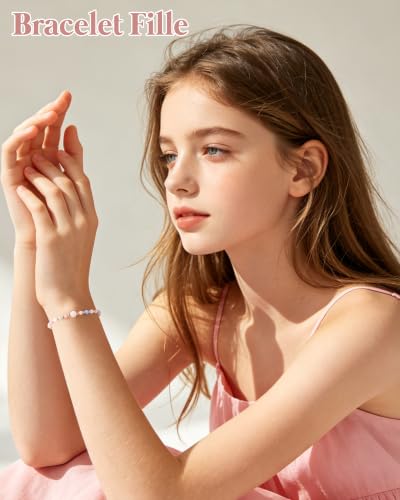 Thumbnail 3 de Seyaa Bracelet Pierre Naturelle – Cadeau Anniversaire Fille 8–12 ans (Pierre de Lune)