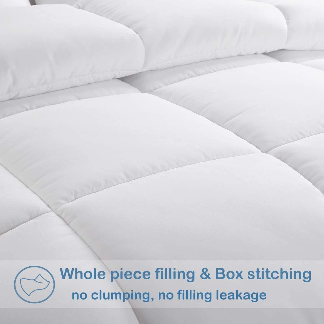 Detalle 1 de CAIMOUR CAI001 Queen Comforter, White Polyfill with 8 Corner Tabs