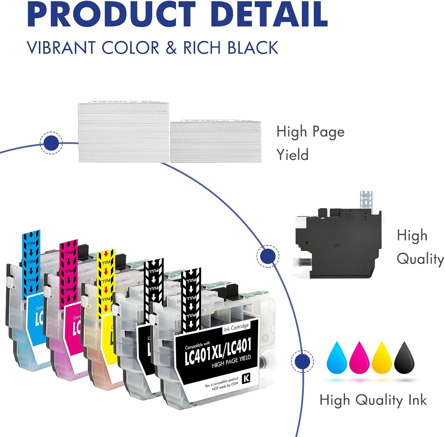 Thumbnail 6 de LC401XL Compatible Ink Cartridges