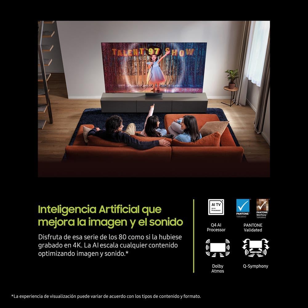Detalle 2 de Samsung QE1F 75" QLED 4K Smart TV con AI y Color Vivo 🎥
