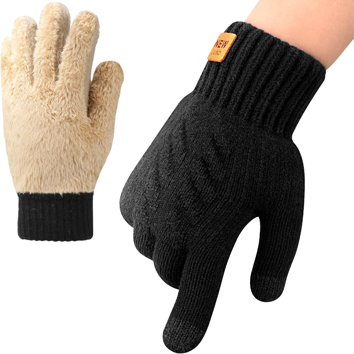 Detalle de ytorgr Winter Thermal Gloves for Women — touch-screen gloves