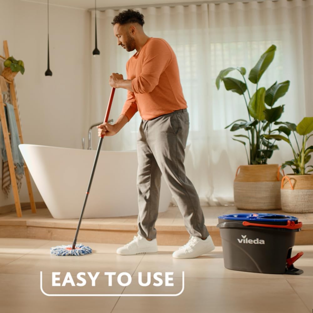 Thumbnail 3 de Vileda H2PrO Spin Mop System: Dual-Chamber Cleaning with 6L of Clean Water