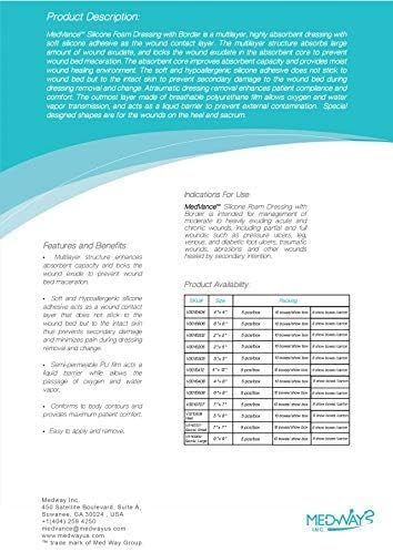 Thumbnail 6 de MedVance SG_B077DGB8GT_US Silicone Foam Sacral Dressing, 9" x 9", 5-Pack