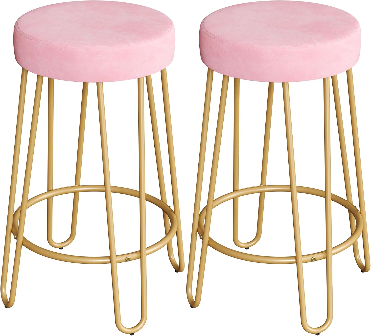 Detalle de Yaheetech Counter Stools with 26.5-Inch Seats