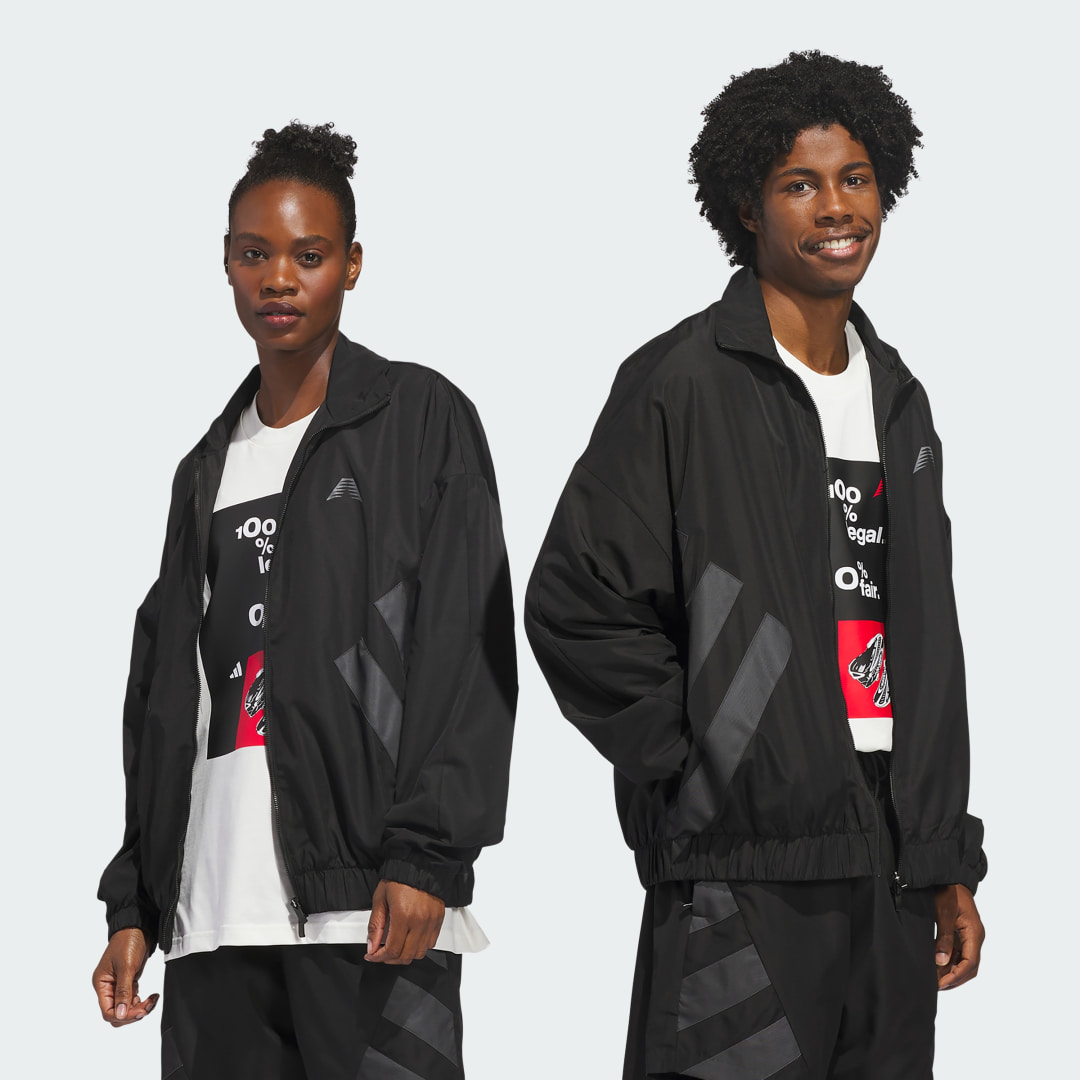Detalle de CHAQUETA REFLECTANTE ANTHONY EDWARDS de Adidas: una opción útil para tus rutas nocturnas