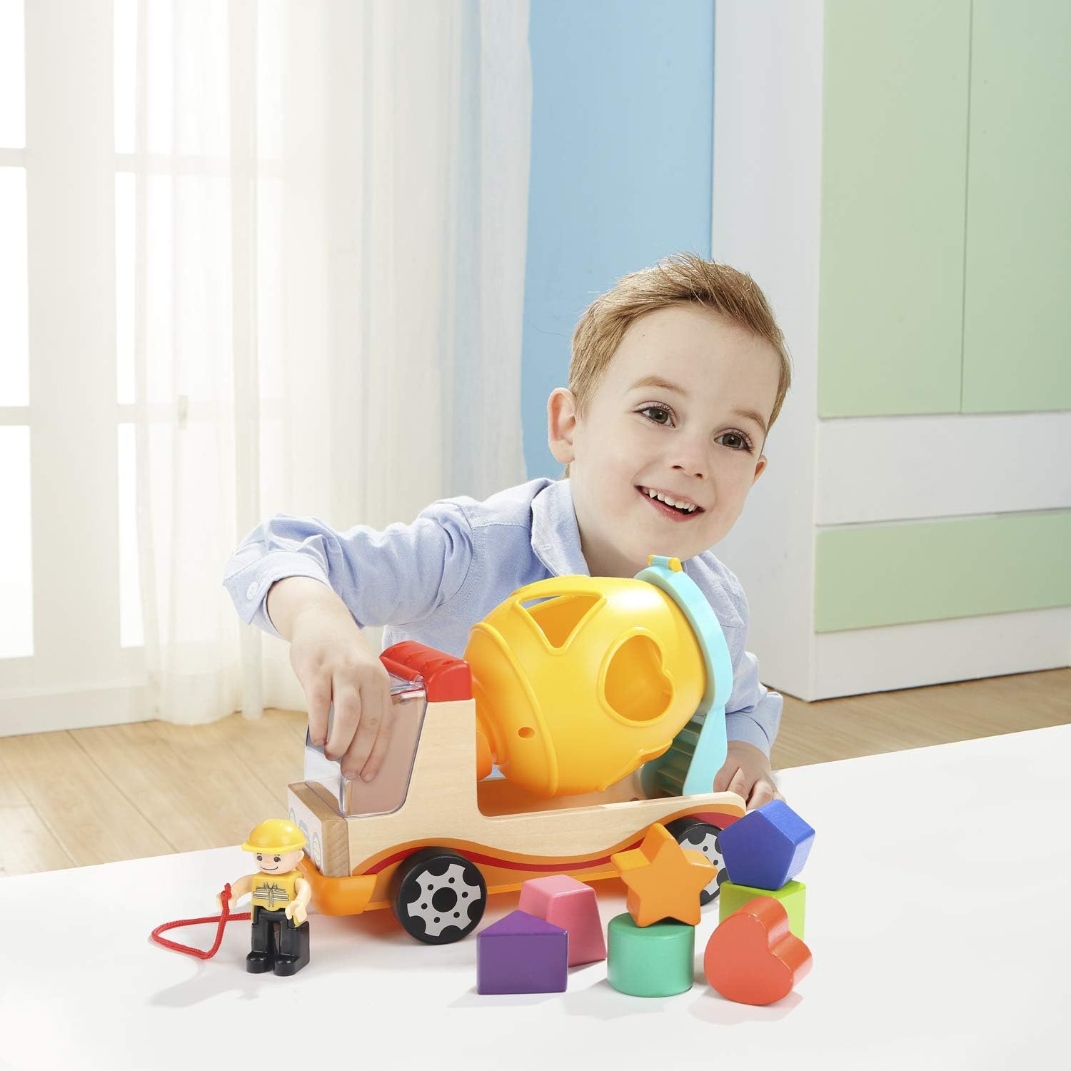 Thumbnail 4 de TOP BRIGHT Wooden Shape Sorter for Toddlers (1–3 Years) – a practical, durable learning toy