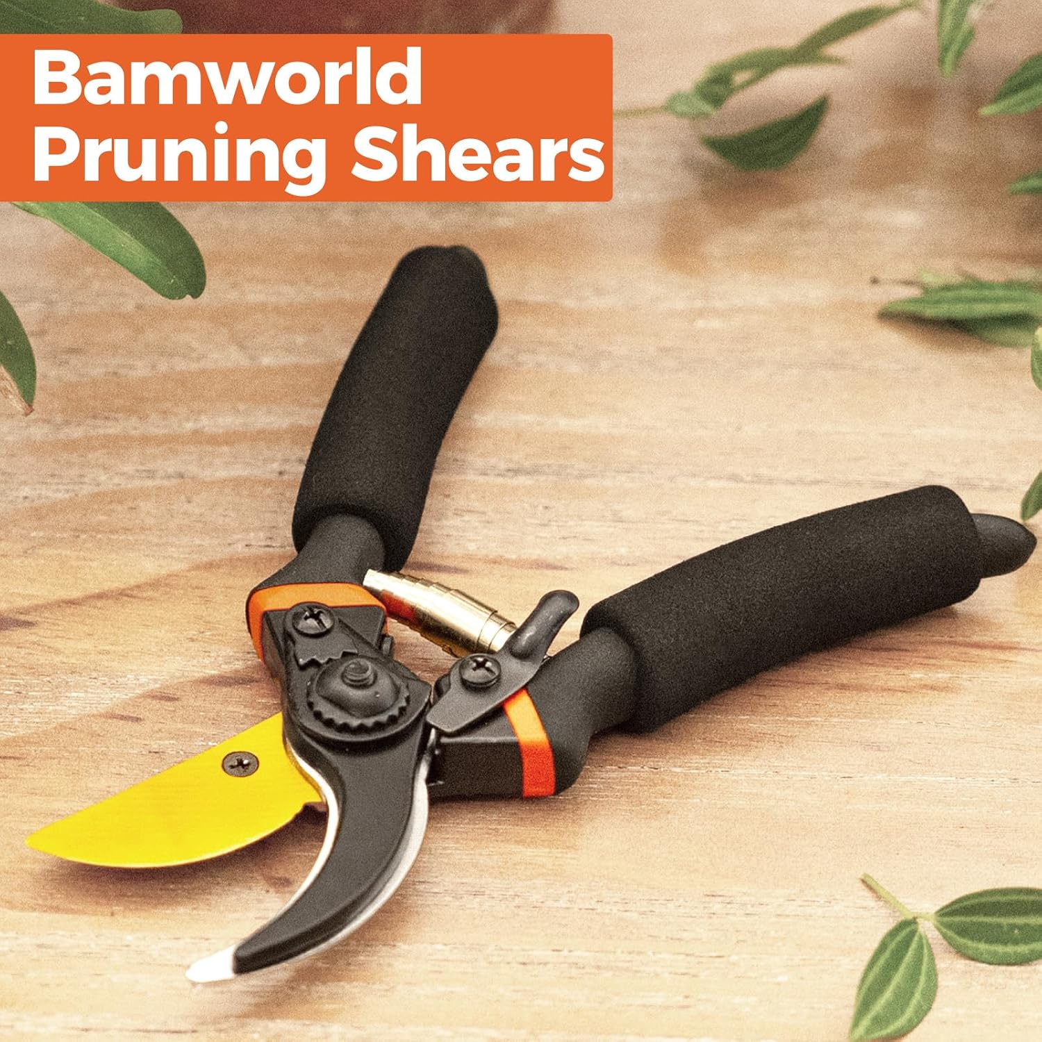 Detalle de Bamworld YLGJ-33 8-Inch Pruning Shears with Stainless Steel Blades