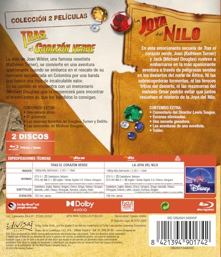 Thumbnail 1 de Tras El Corazón Verde (Romancing the Stone) + La Joya del Nilo – Pack Blu-ray de Divisa Films