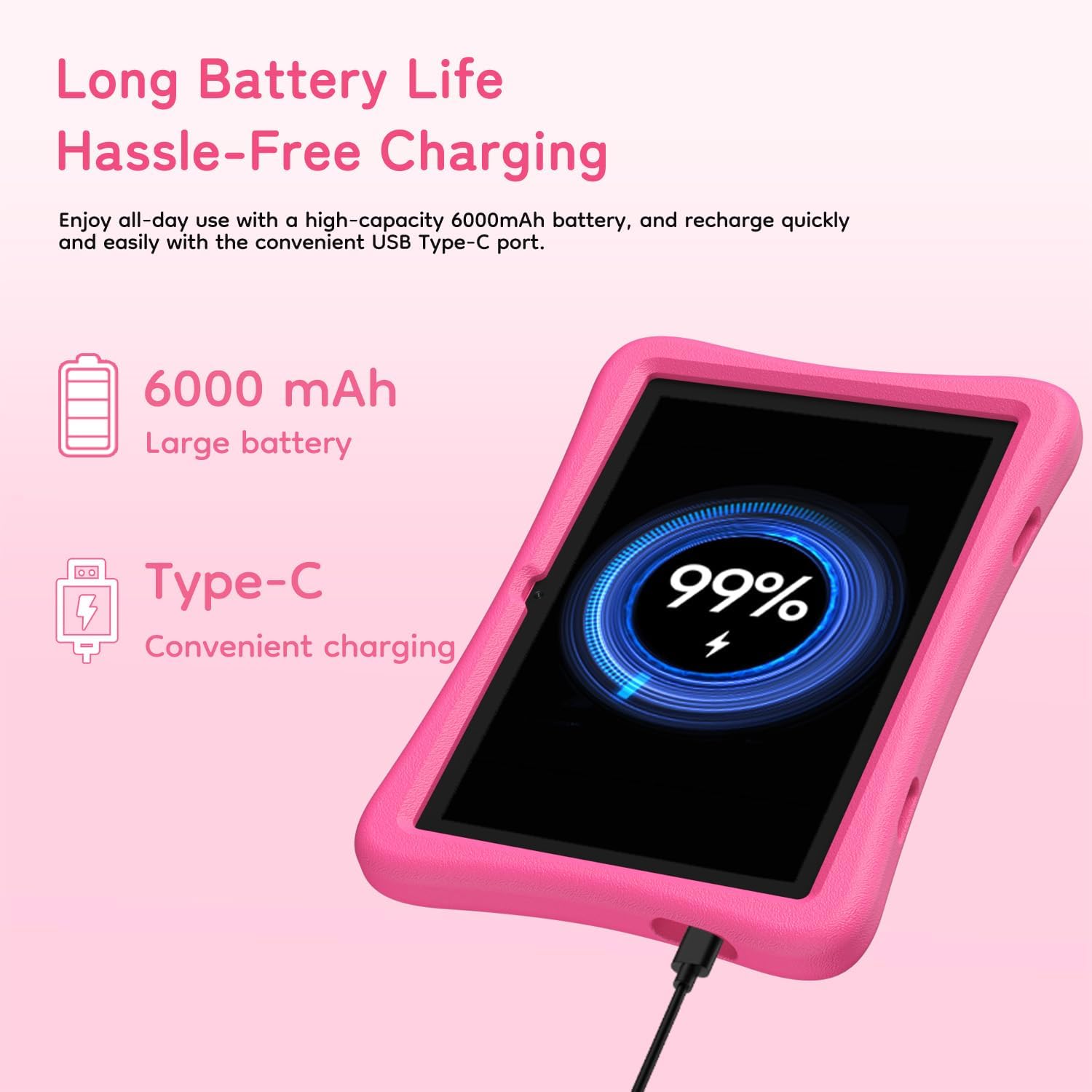 Thumbnail 6 de SVITOO Kids Tablet 10 Inch (Android) with Parental Controls, 20GB RAM/32GB Storage, WiFi 6, Shockproof Case