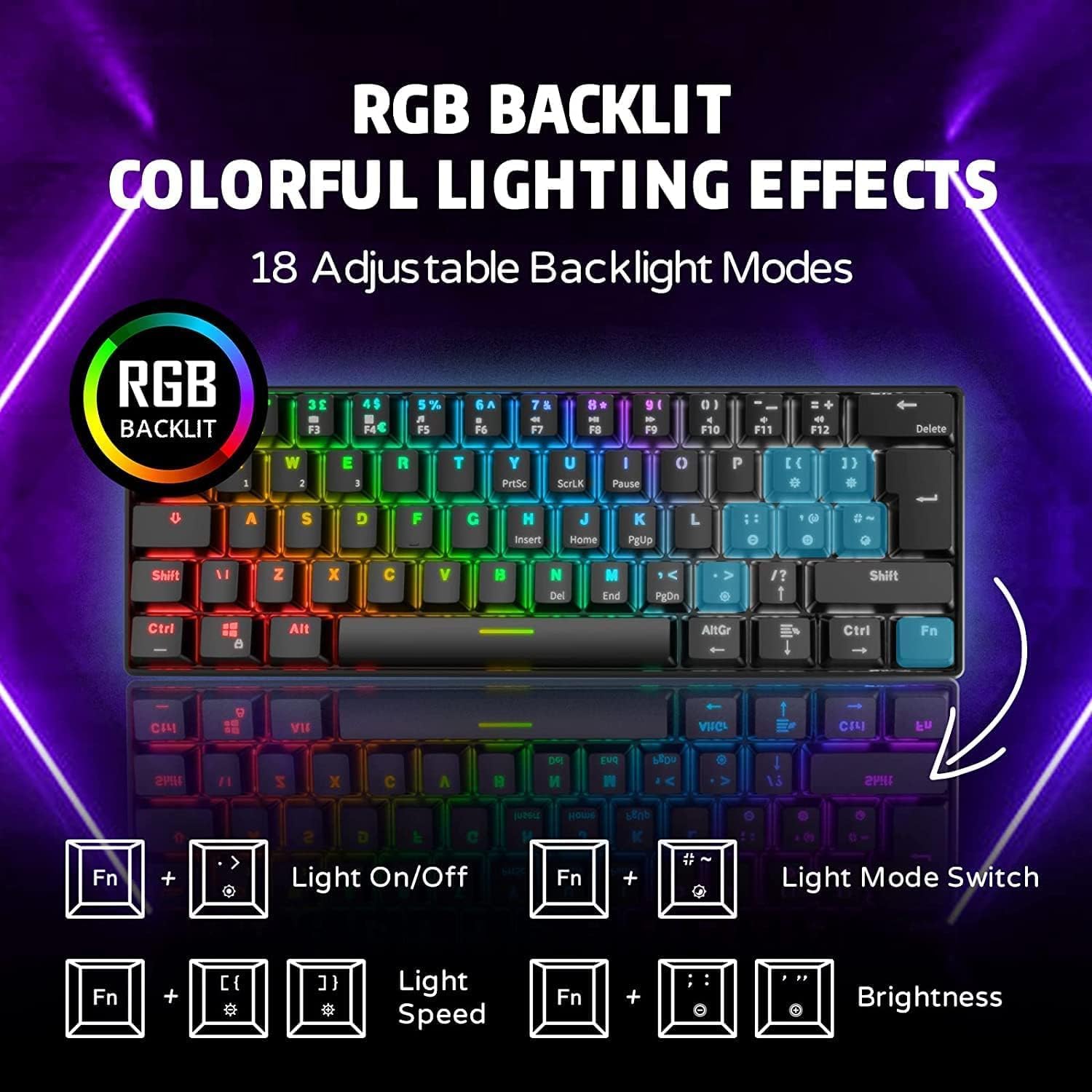 Thumbnail 6 de RK ROYAL KLUDGE RK61 61‑Tasten 2,4 GHz ⌨