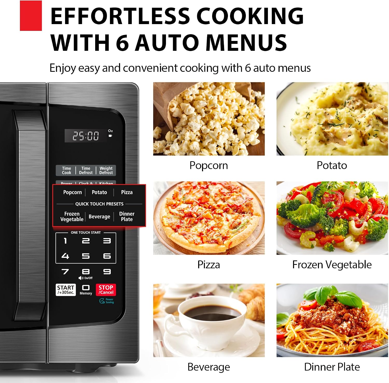 Detalle de TOSHIBA ML-EM09PA Small 0.9 Cu Ft Microwave 900W 🍽
