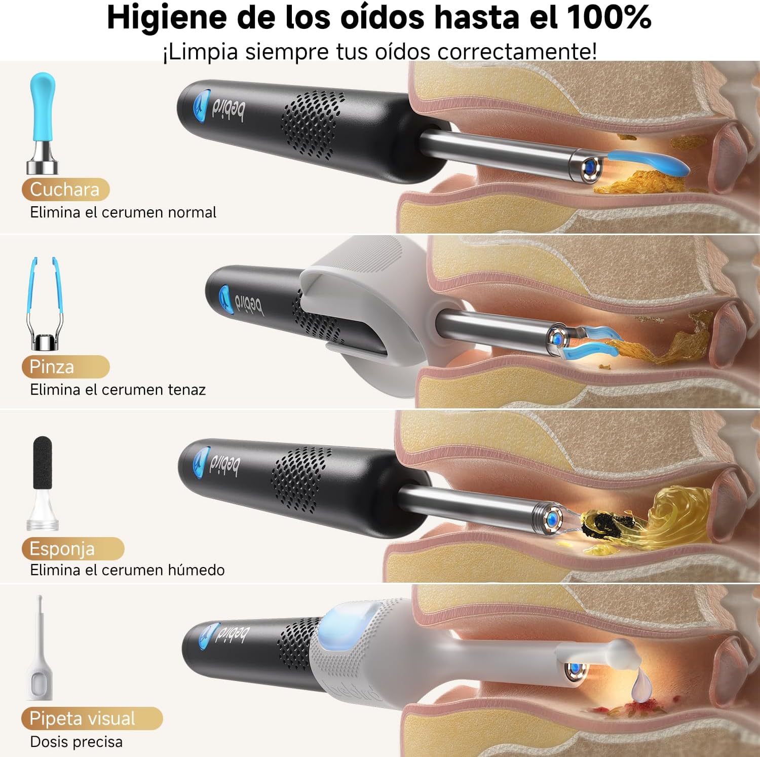 Thumbnail 6 de Bebird R1 Ultra limpiador de oídos con cámara
