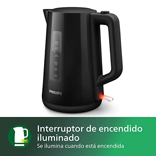 Detalle 2 de PHILIPS 3000: Hervidor de agua eléctrico 1,7 L, ebullición rápida, negro