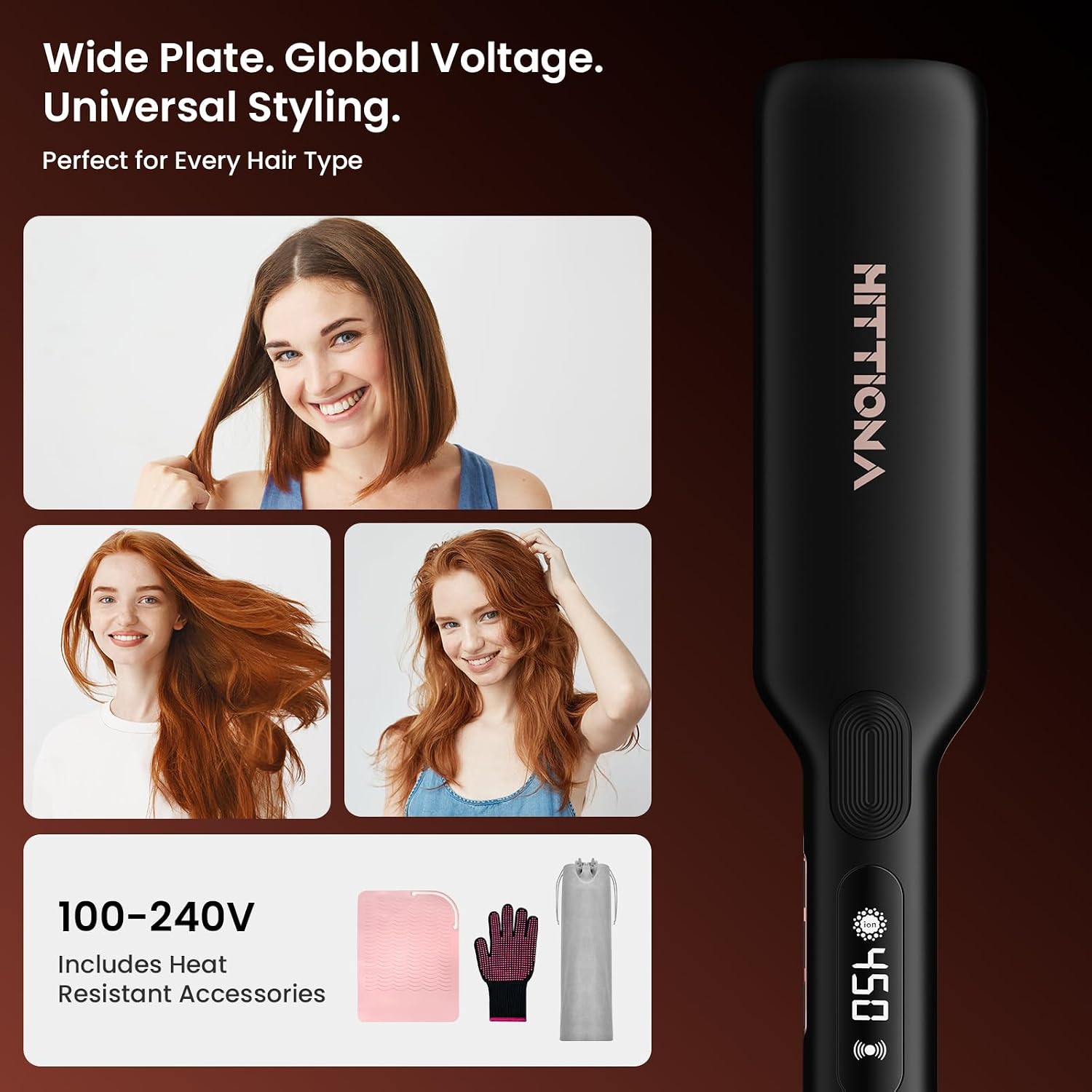 Thumbnail 4 de HITTIONA Flat Iron 1.75" Ceramic