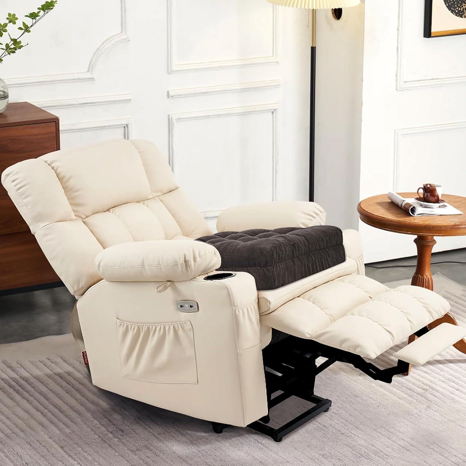 Thumbnail 6 de HAVARGO Recliner Cushions for Elderly: Dual-Layer 20x20x5 Inch Booster Seat Cushion with Non-Slip Bottom
