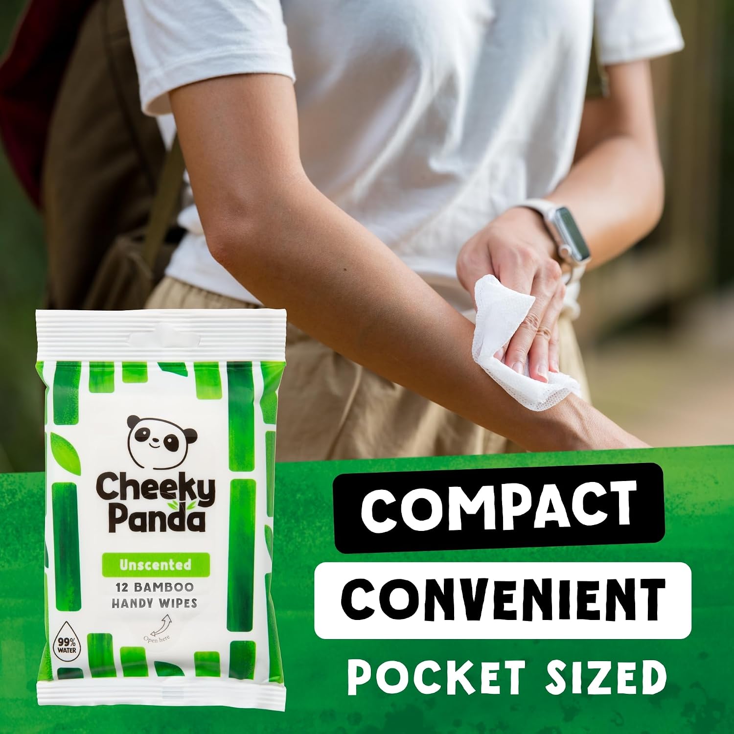 Thumbnail 2 de The Cheeky Panda Bamboo Hand Wipes