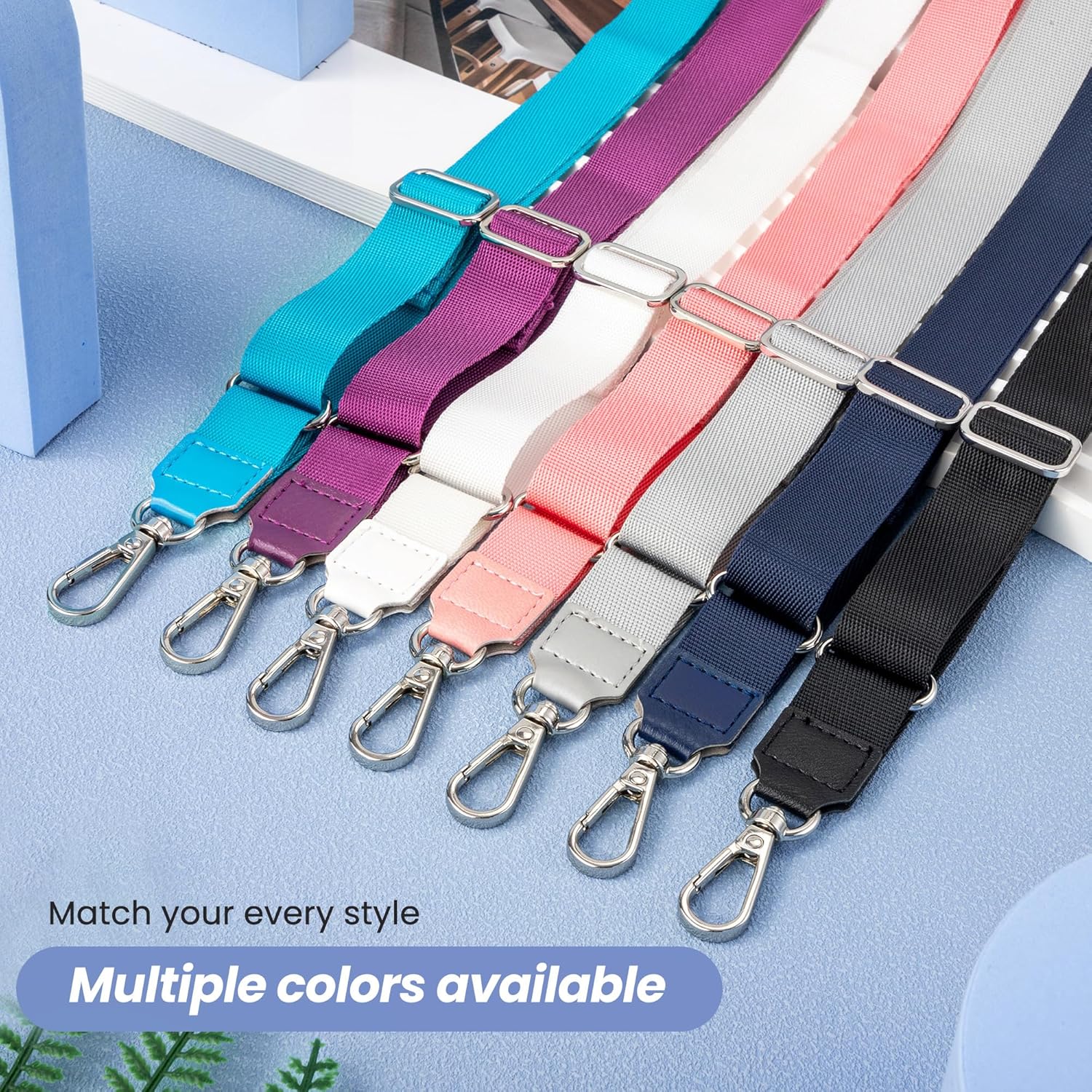 Thumbnail 6 de Takyu 2-pack Adjustable Phone Lanyard Neck Strap with 4 Adhesive Tethers (Universal Smartphone, Black & Gray)