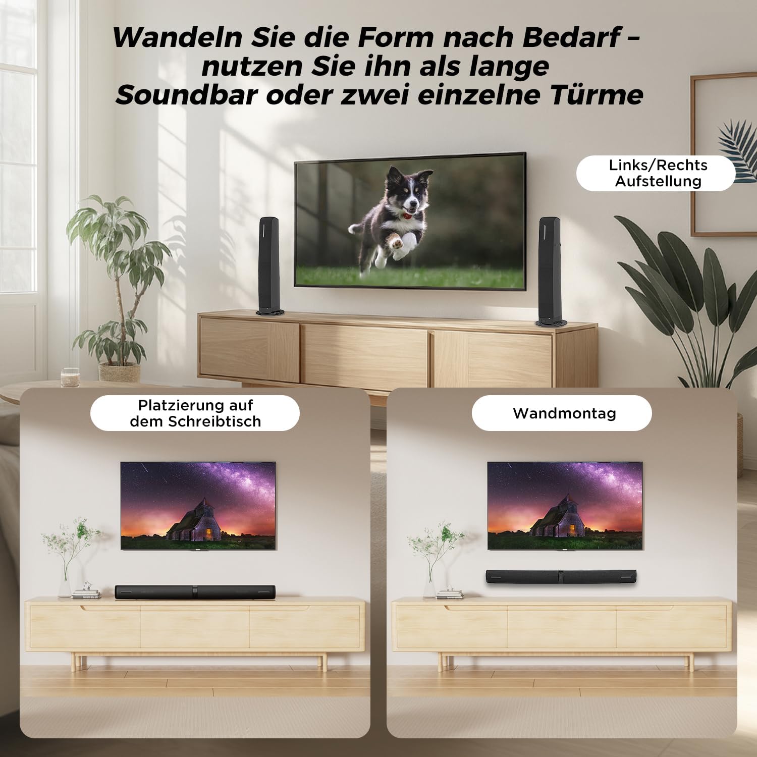 Detalle de Soundbar TV 2-in-1 Tower-Lautsprecher