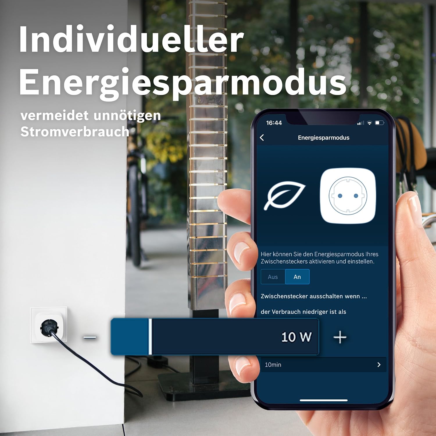 Thumbnail 2 de Bosch Smart Home Zwischenstecker kompakt [+M] – smarte WLAN-Steckdose mit App-Steuerung und Energiesparfunktion