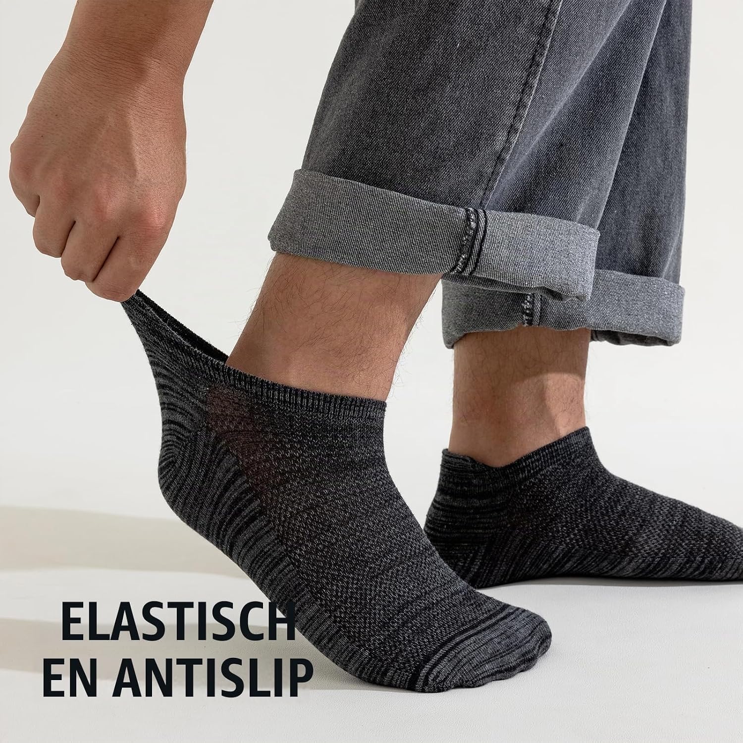 Thumbnail 6 de Eono lage sneakersokken, 8 paar ademende katoenen enkelsokken