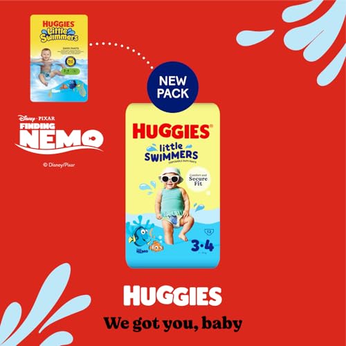 Thumbnail 1 de Huggies Little Swimmers Swim Nappies Size 3-4 (36) – Leak Guards, Stretchy Waistband and Tear Sides