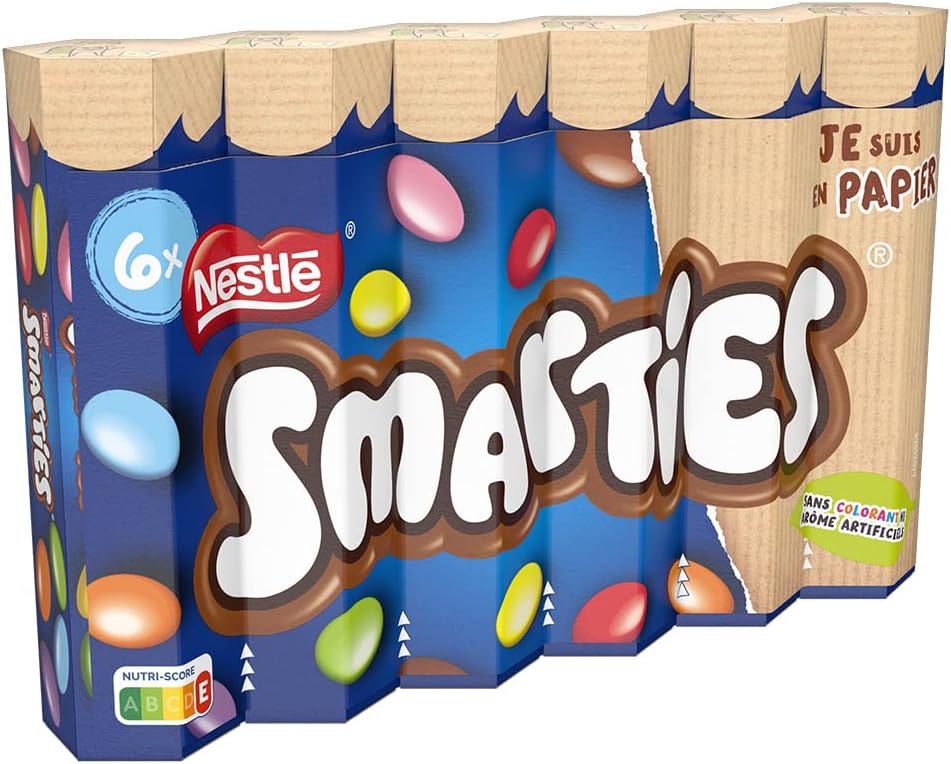 Thumbnail 3 de Smarties - Bonbons Chocolatés en Tube (Lot de 4) : 6 tubes par ensemble
