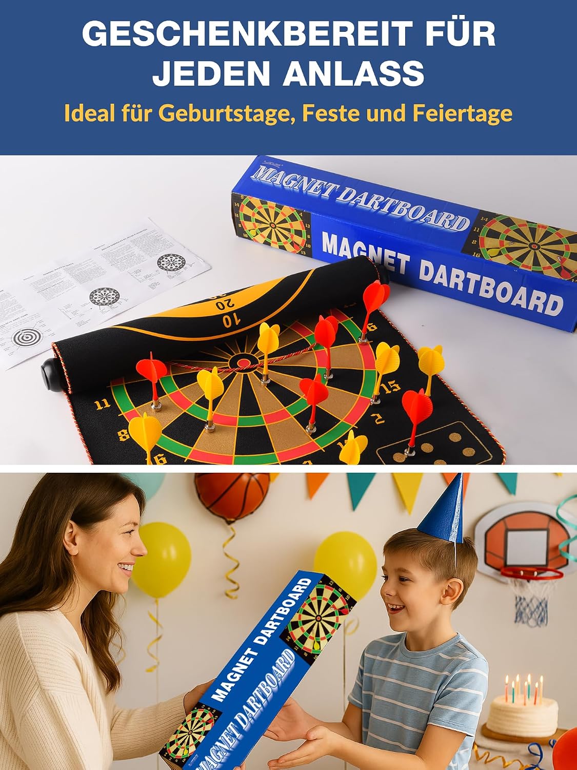 Thumbnail 5 de BATURU Magnetische Dartscheibe für Kinder ab 4 Jahren
