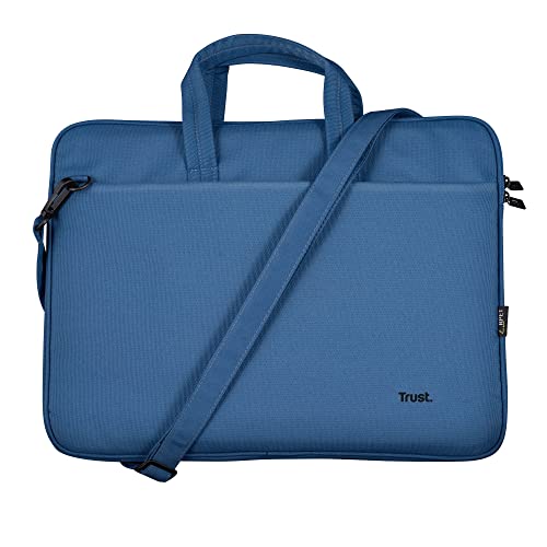 Thumbnail 8 de Trust Bologna Slim: Borsa per Laptop 16" in Blu, sostenibile e versatile