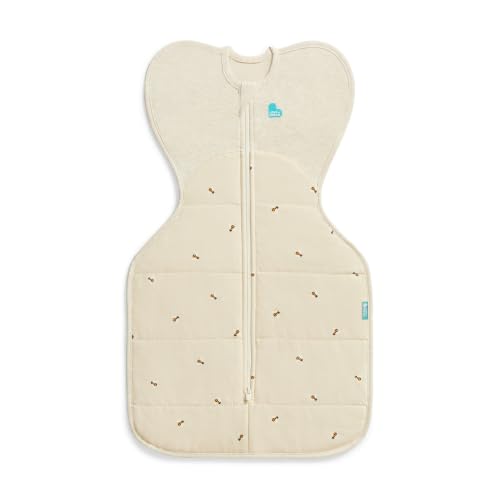 Detalle de Love To Dream Swaddle Up Transition Bag NB 2.2–3.8kg, Bees Oatmeal, 2.5 Tog