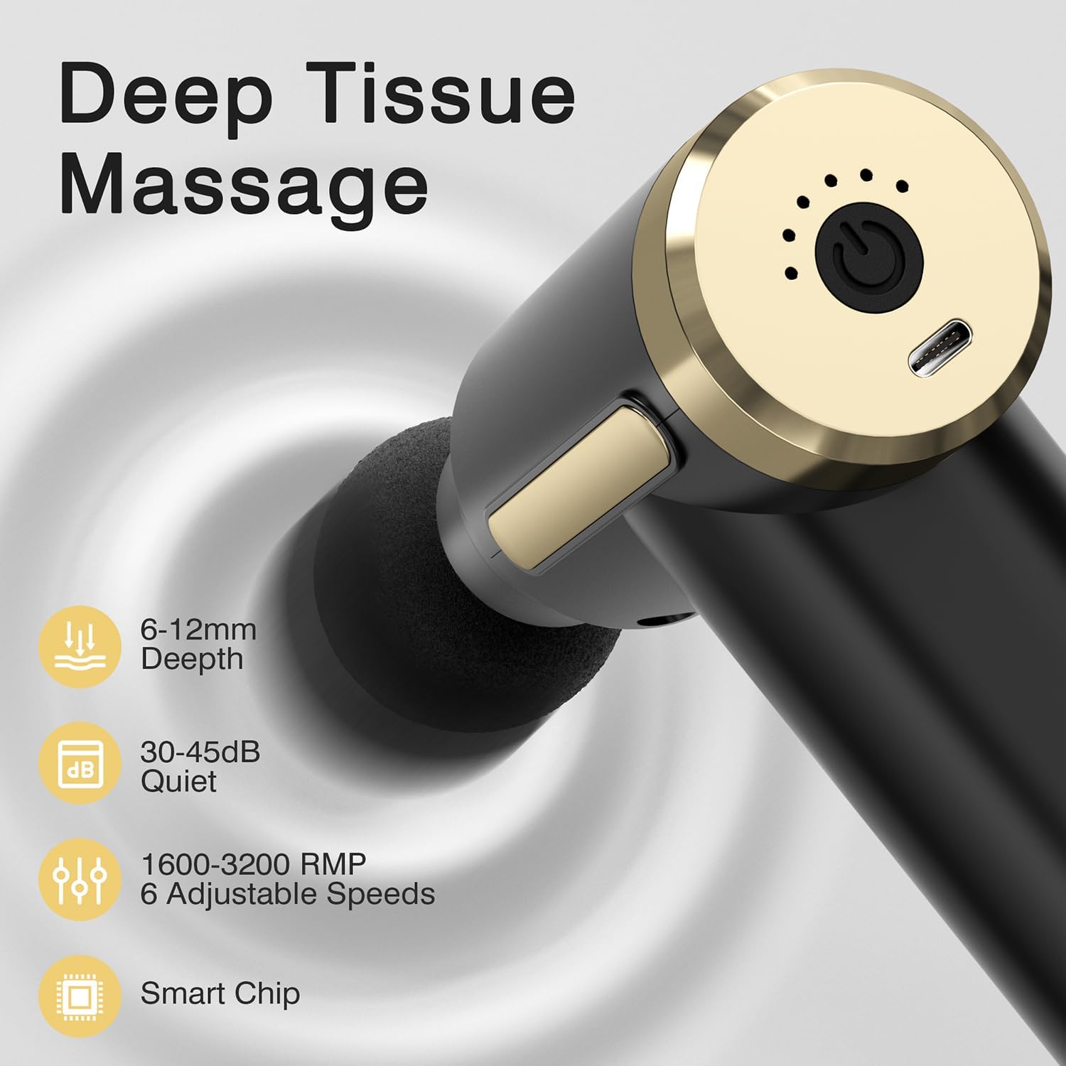 Detalle 2 de cotsoco Mini Massage Gun 1800mAh