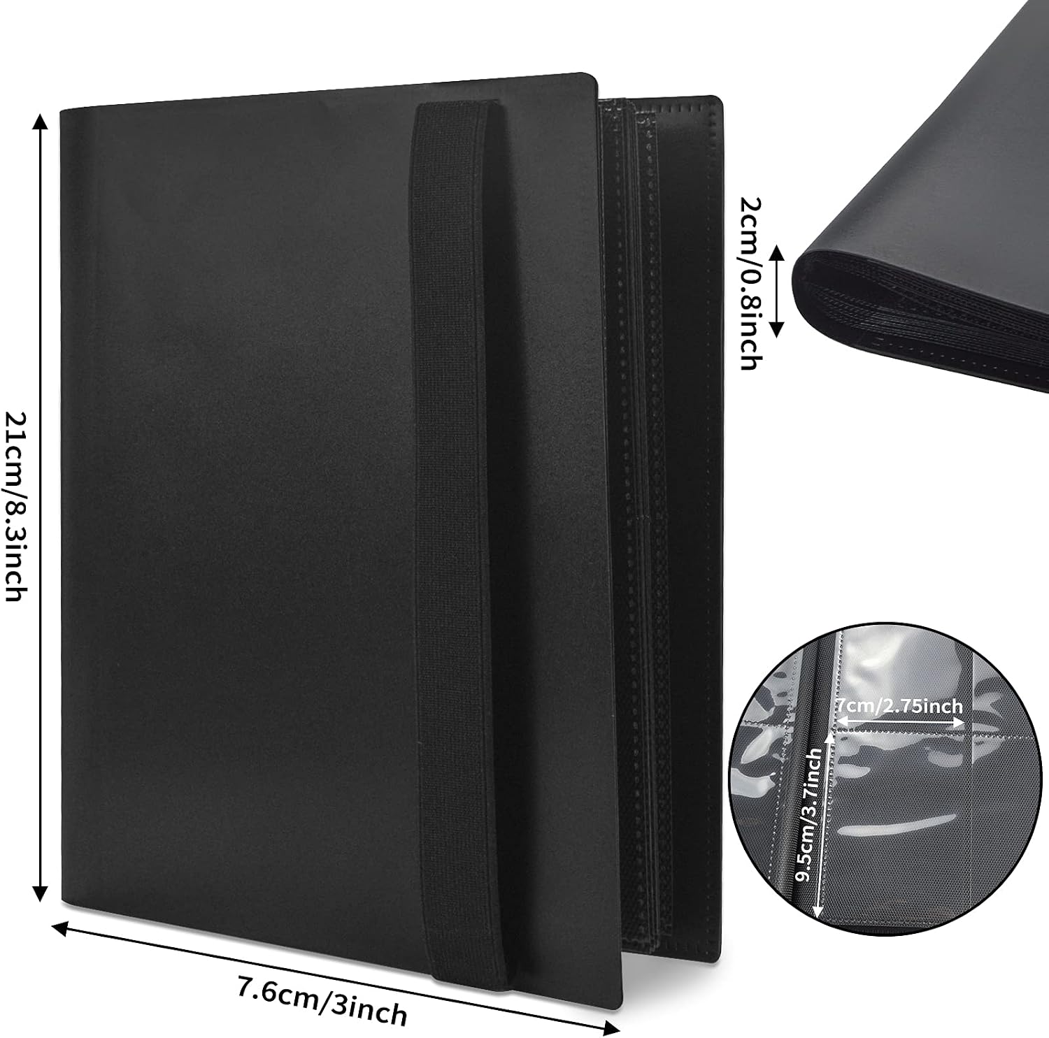 Detalle 2 de JUSONEY Trading Card Album Folder 4 Pocket Binder
