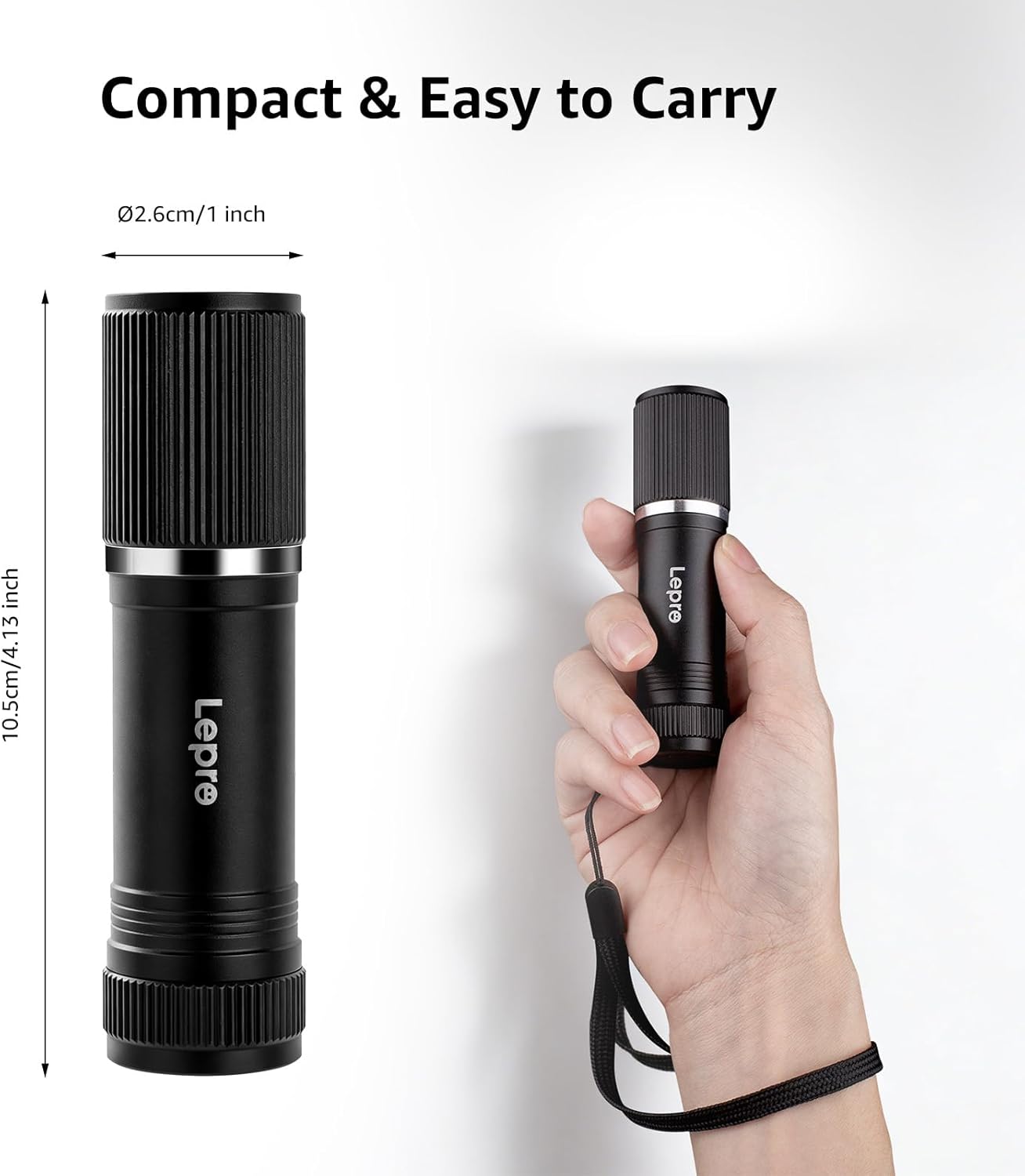 Thumbnail 2 de Lepro Small Torch Battery Powered LED Flashlight