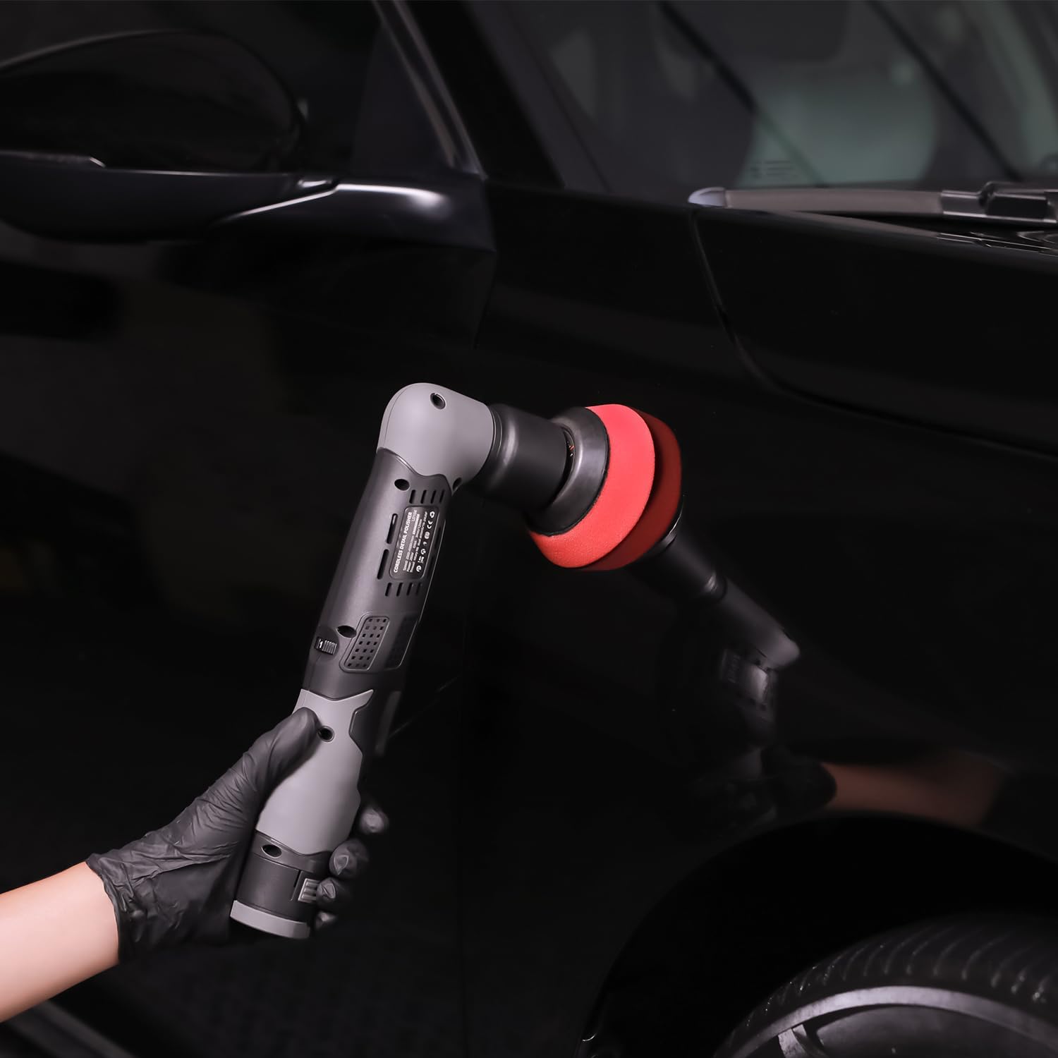 Detalle 2 de SPTA Akku Mini Auto 12V Kratzer Killer – kabelloser Mini-Polierer für RO/DA, Schleifen und Reinigen
