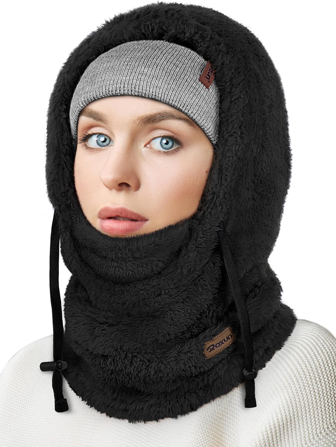 ROXUN Ski Mask Fleece Balaclava Windproof Neck Cover 🧣