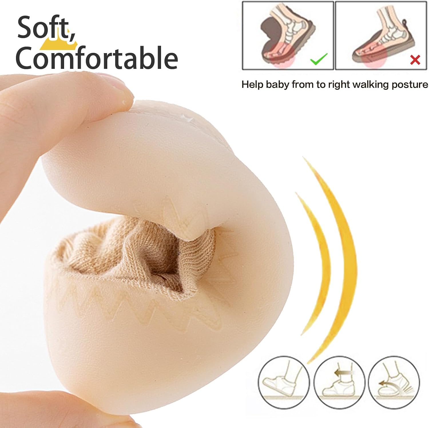 Thumbnail 1 de Baby first walking shoes anti-slip slipper socks (toddler infant) – breathable non-slip sole