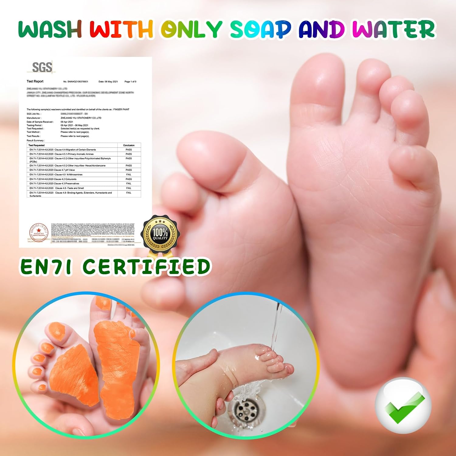 Thumbnail 3 de TOGOU2S Baby Safe Paint for Handprints