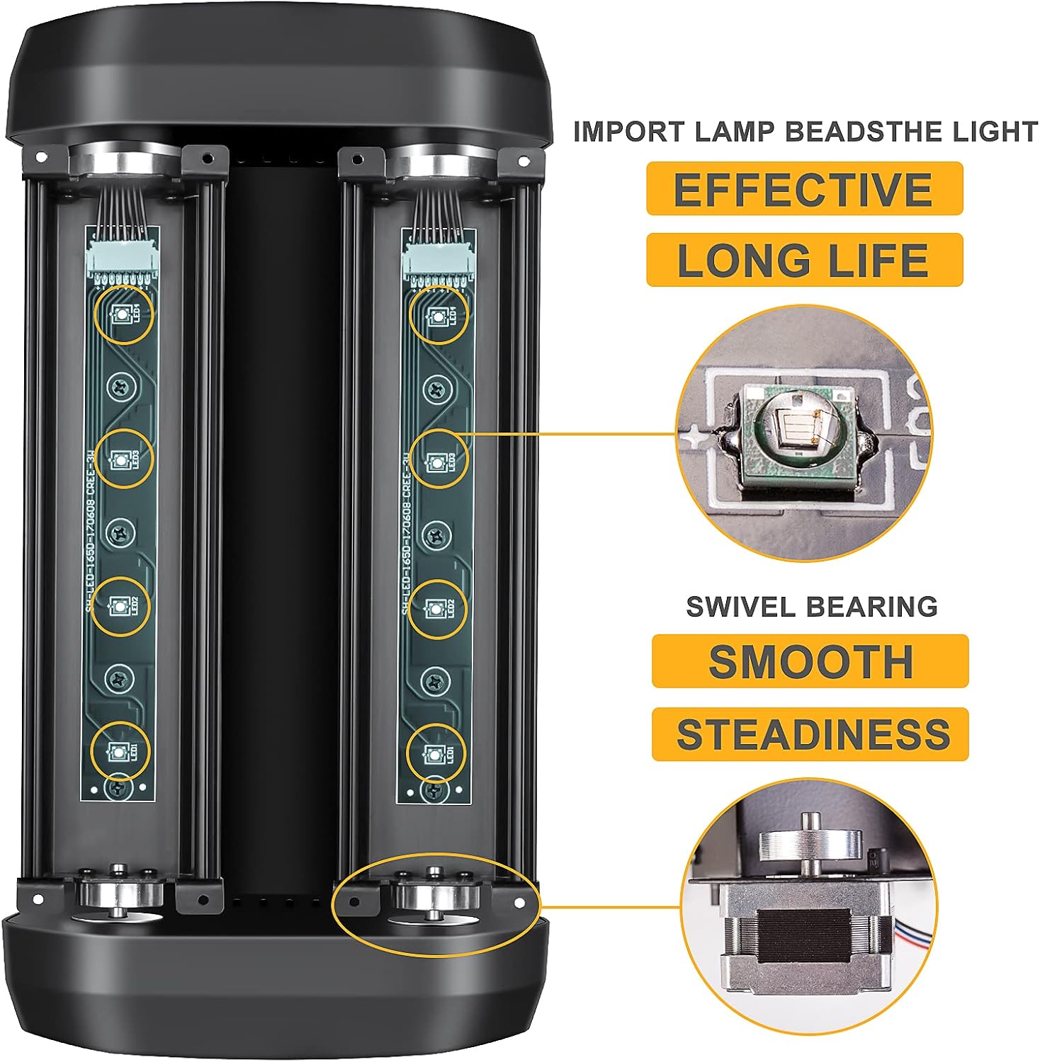 Thumbnail 4 de ZKYMZL Spider Moving Head LED-lampa med RGBW, ljudstyrning och DMX512