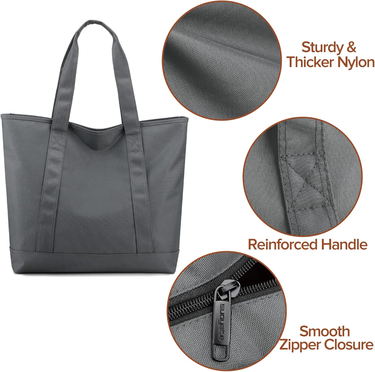 Thumbnail 4 de MAYMOONER Nylon Tote Bag for Everyday Use